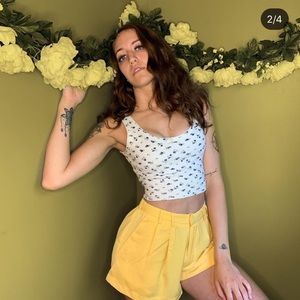 Forever 21 Yellow Shorts